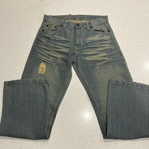 Stylo And Company Distressed Bootcut Jeans 34/31 Measures Tagged 38/30 NWT‎
